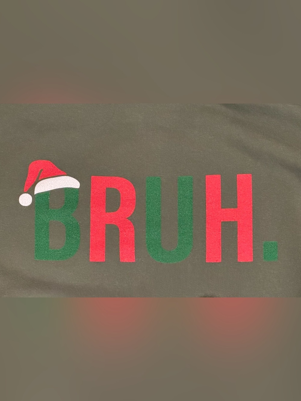 Holiday “BRUH” Hoodie Sz Small